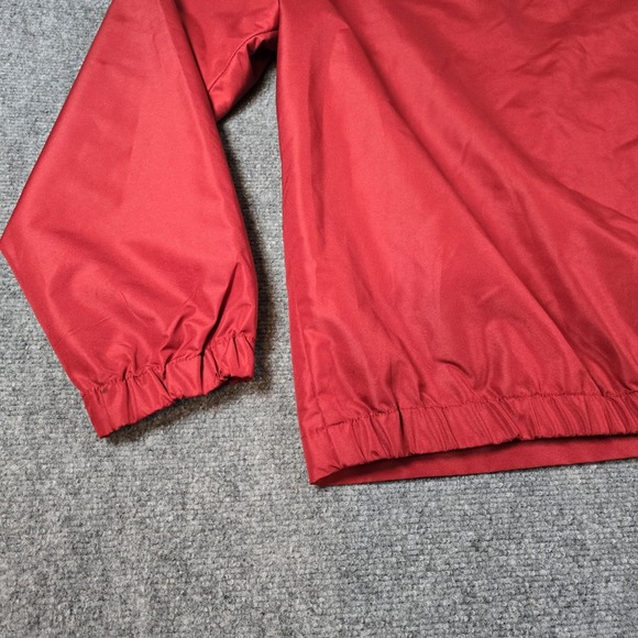 IZOD Windbreaker Jacket‎ Mens XL Red Full Zip Lightweight Golf Plaid Lining - Picture 11 of 16
